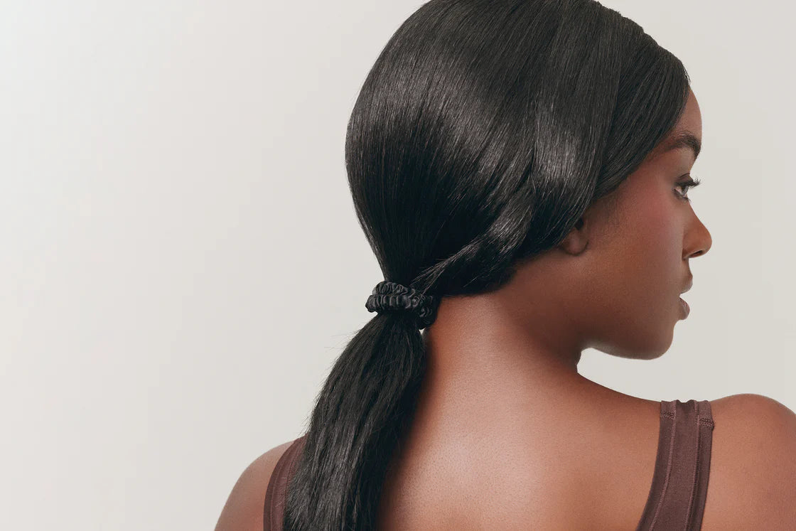 Slip Back To Basics Black Skinny Scrunchies